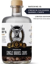 Deer Jimmy's DIY Barrel Chips - Batch No.15: Franse Calvados - ex-Bourbon Cask - Rijp je eigen drank met houtsnippers van een gebruikt whisky vat