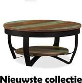 Salontafel Dá Lé - Woonkamer - massief gerecycled hout - Luxe - Design - Mangohout - Massief - Ruw - Wit - Modern