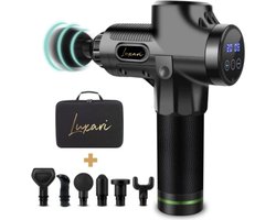 Luxari Massage Gun - Professioneel Massage Apparaat - Led Display - 1-30 standen - Inclusief Koffer & 6 Opzetstukken