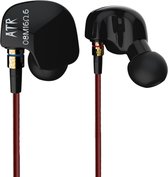 KZ ATR Standaard versie 3.5mm opknoping oor sporten ontwerp in-ear stijl bedrade oortelefoon, kabellengte: 1,2 m (zwart)