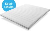 Topmatras - koudschuim - 10cm dik- afritsbare hoes - 90x200