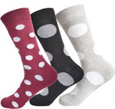 Gianvaglia sokken | dames sokken | katoen | rood | 3-pack | Maten 39-42