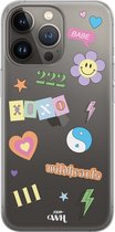 xoxo Wildhearts case voor iPhone 13 Pro - Wildhearts Icons Colors - xoxo Wildhearts Transparant Case