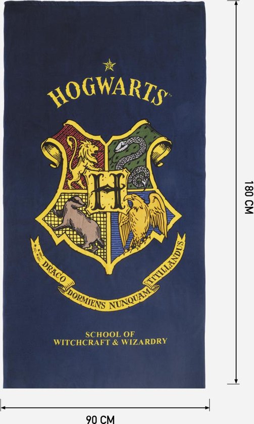 Strandhanddoek Harry Potter 8445484050370 Blauw 88 % Katoen 12 % Polyester