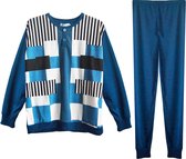 Herenpyjama - Katoen - Grandman - Donkerblauw - Maat L