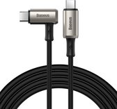 Baseus USB-C naar USB-C Kabel 1.5 Meter 100W 5A - Power Delivery Snellader - Oplaadkabel - USB 3.0 - Macbook,  - Samsung Galaxy en Note - Gevlochten Nylon -  (zwart) CATPN-01