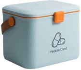 Medicijn Opbergdoos - 10L | Medicijnbox -blauw | opbergdoos medicijnen | Luxe medicijnbox