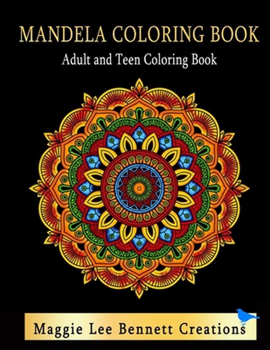 Mandela Coloring Book Adult and Teen Coloring Book: An Elega ... - cover
