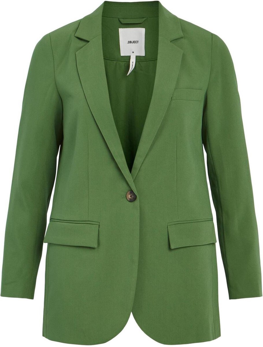 Object Blazer Objsigrid L/s Blazer Noos 23035737 Artichoke Green/col Dames Maat - 36
