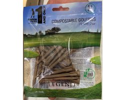 Compostable Golftees 12 stuks