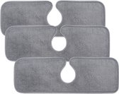 Renor Absorberende Keukenkraan Mat -  Pads voor Aanrechtblad - Afdruipmat - Keuken, Badkamer - Grijs - 3 Stuks - 62.5 x 13 cm