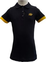 KAET - Polo - T-shirt- Meisjes - Mini (92/98) -Donkerblauw-Geel