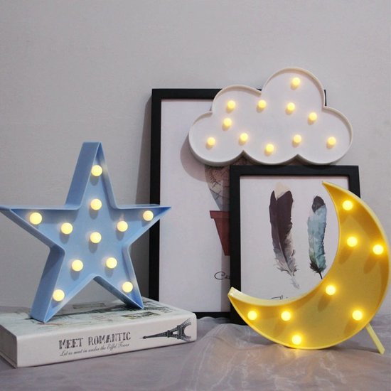 Nachtlamp Maan - Geel - 24.5*18cm - Kinderkamer Slaapkamer — afbeelding 4