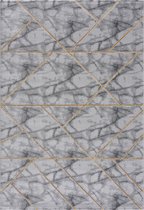 Magic Floor - Tapijt - Woonkamer - Vloerkleed Pera 0201A - Grijs - Polyester - (290x200cm)
