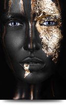 Maison de France - Aluminium Black goldface 1 - aluminium - 80 x 120 cm