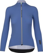 Q36.5 Dames Fietsshirt Lange Mouwen L1 Pinstripe X - Lichtblauw - M