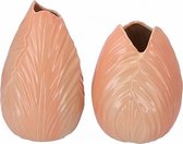 Menton tulip vase peach - handmade -lente