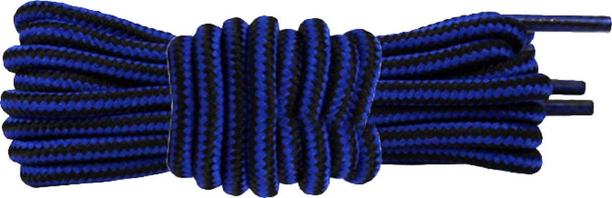 Feterz | Ronde schoenveter blauw zwart | Lengte: 140cm | Breedte: 4,5mm