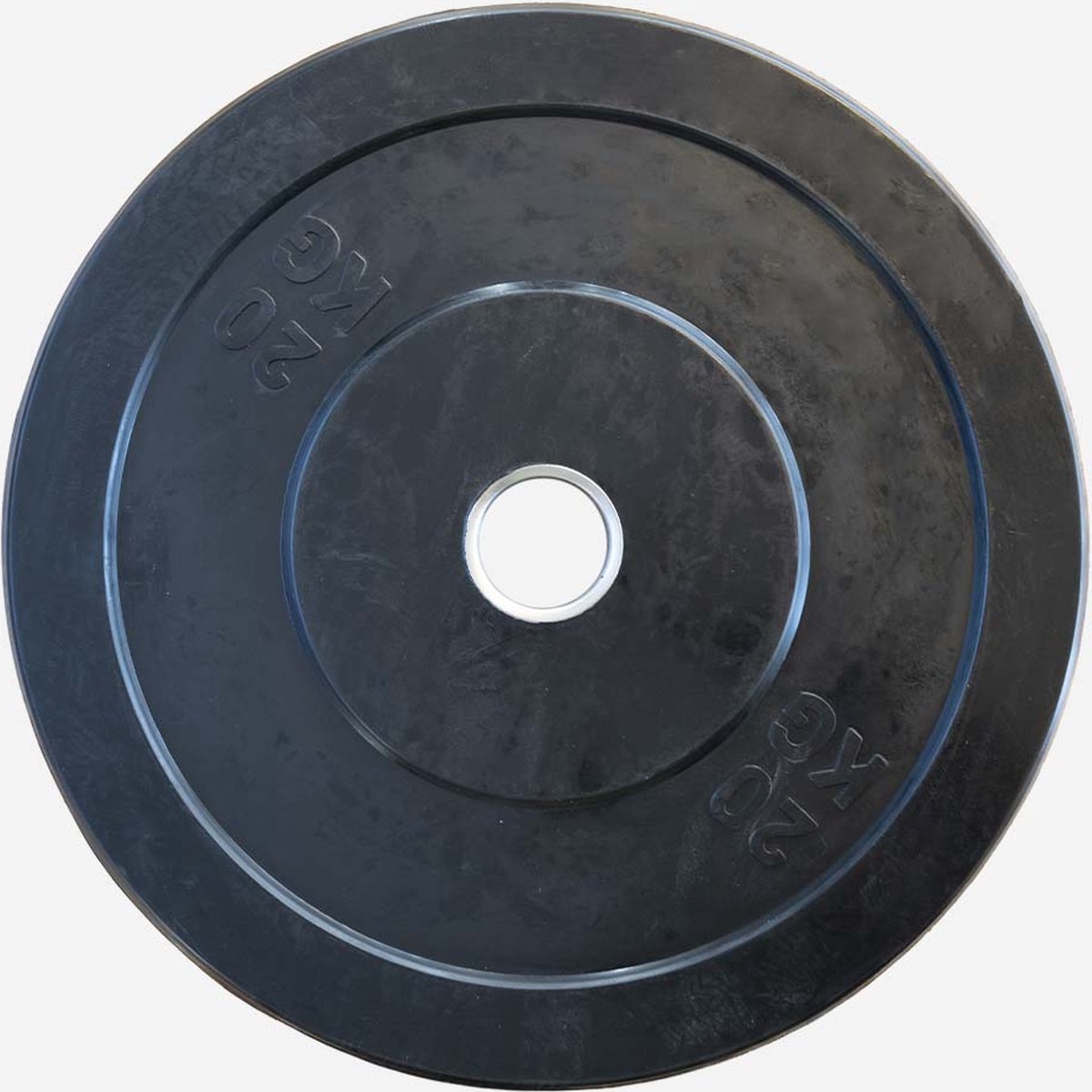 Black Bumper Plate 20kg- Krachttraining - halterschijf - fitness