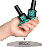 GUAPÀ® Gellak Turquoise | Pink Gellak | Gel Nagellak | Gel Polish | Professionele Salon Kwaliteit | Green Gel Polish 7 ml #096 Turqueen