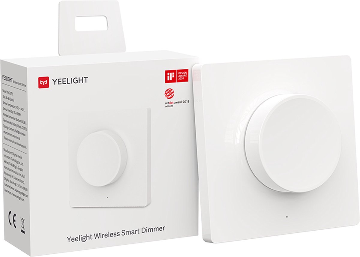 Yeelight smart draadloze dimmer op batterij - Voor smart plafondlamp - Slimme verlichting