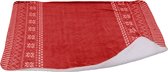 Zachte Nordic plaid 130x150cm rood