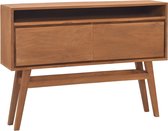 Sidetable 110x30x79 cm massief teakhout