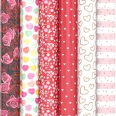 Assortiment 5 rollen luxe cadeaupapier inpakpapier Romance - 200 x 70 cm