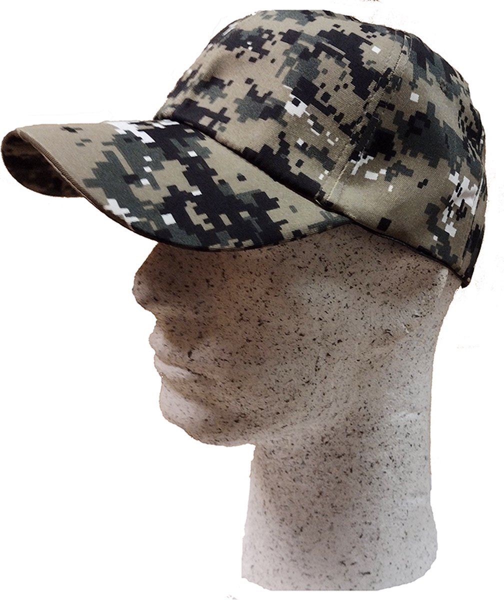 Camouflage pet met klep – Army Cap – Camo Tech Kaki - Outdoor Leger Petje