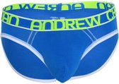 Andrew Christian Almost Naked Cotton Slip Blauw - Maat L - Heren Ondergoed