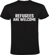 Refugees | Heren T-shirt | vluchtelingen |oekraine | syrie | Zwart