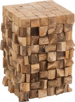 Bijzettafel/krukje | hout | naturel | 30x30x (h)45 cm