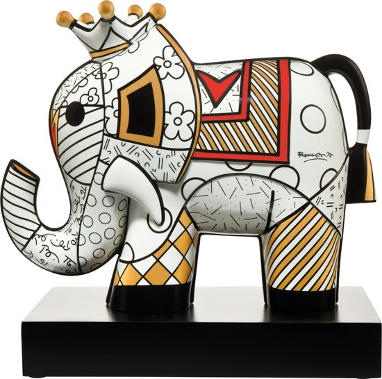 Goebel - Romero Britto | Decoratief beeld / figuur Golden 29 | Porselein - Pop Art - 29cm - Limited Edition