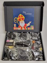 Drop Box - | Box met 9 verschillende populaire dropsoorten en Mystery Card 'Fijne Sinterklaas' met geheime boodschap | Verrassingsbox | Snoepbox | Sinterklaas Cadeaubox