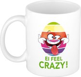 Pasen mok / beker - Ei feel crazy - 300 ml keramiek