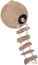 Knaagdierspeelgoed - Duvoplus - Coconut globehouse met ladder - 130MM