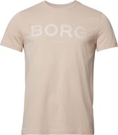 Björn Borg - BB Logo - T-shirt Mannen - Maat XXL - Beige