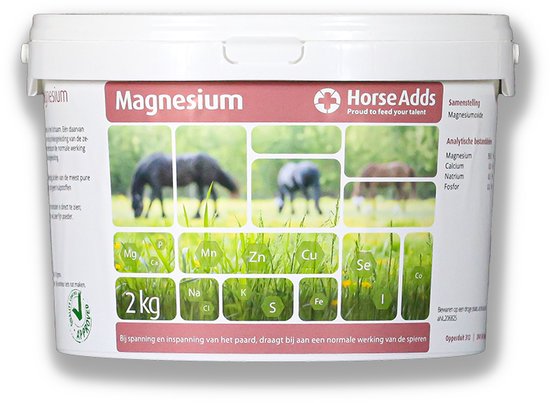 Magnesium 2 kg - Horse Adds Paardensupplementen Magnesium 2 kg - Horse Adds Paardensupplementen