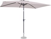 VONROC Premium Parasol Rapallo 200x300cm – Kantelbaar – UV werend UPF 50+ doek - Beige – Incl. duurzame beschermhoes