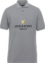 Lyle & Scott - Heren Polo SS Club L/S Polo - Grijs - Maat L