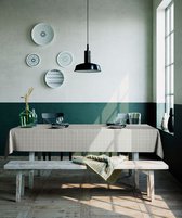 Mistral Home Tafelkleed - 150x250 cm - Gerecycleerd Tafellaken - Duurzaam - Katoen Polyester - Beige