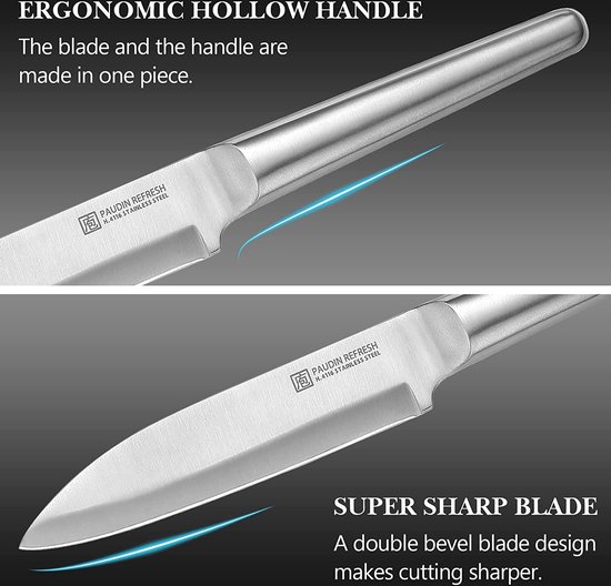 PAUDIN R4 Couteau de Chef Professionnel 12.5 cm - Couteau Japonais - Couteau de Chef - Extra Hygiénique