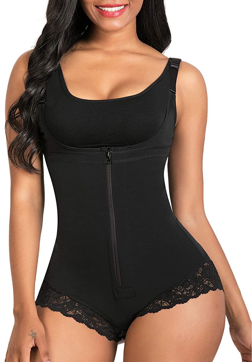 Livvi Wear Full Body Shapewear - Zwart - Shaper -Corrigerend ondergoed voor billen, buik en taille