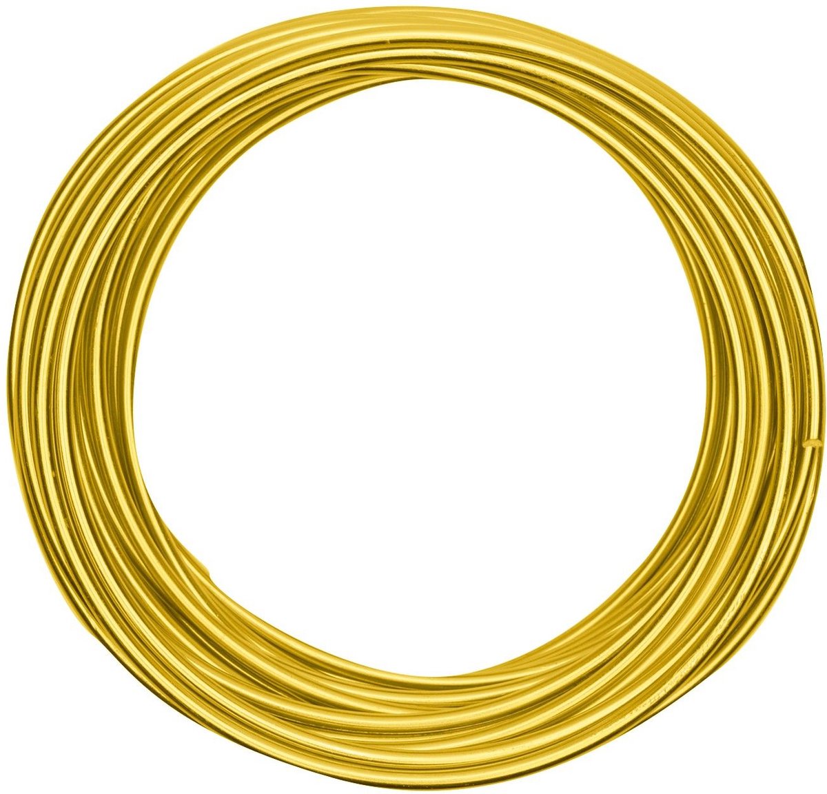Vaessen Creative Aluminium Draad - 4mm - 10m - Zonnig geel