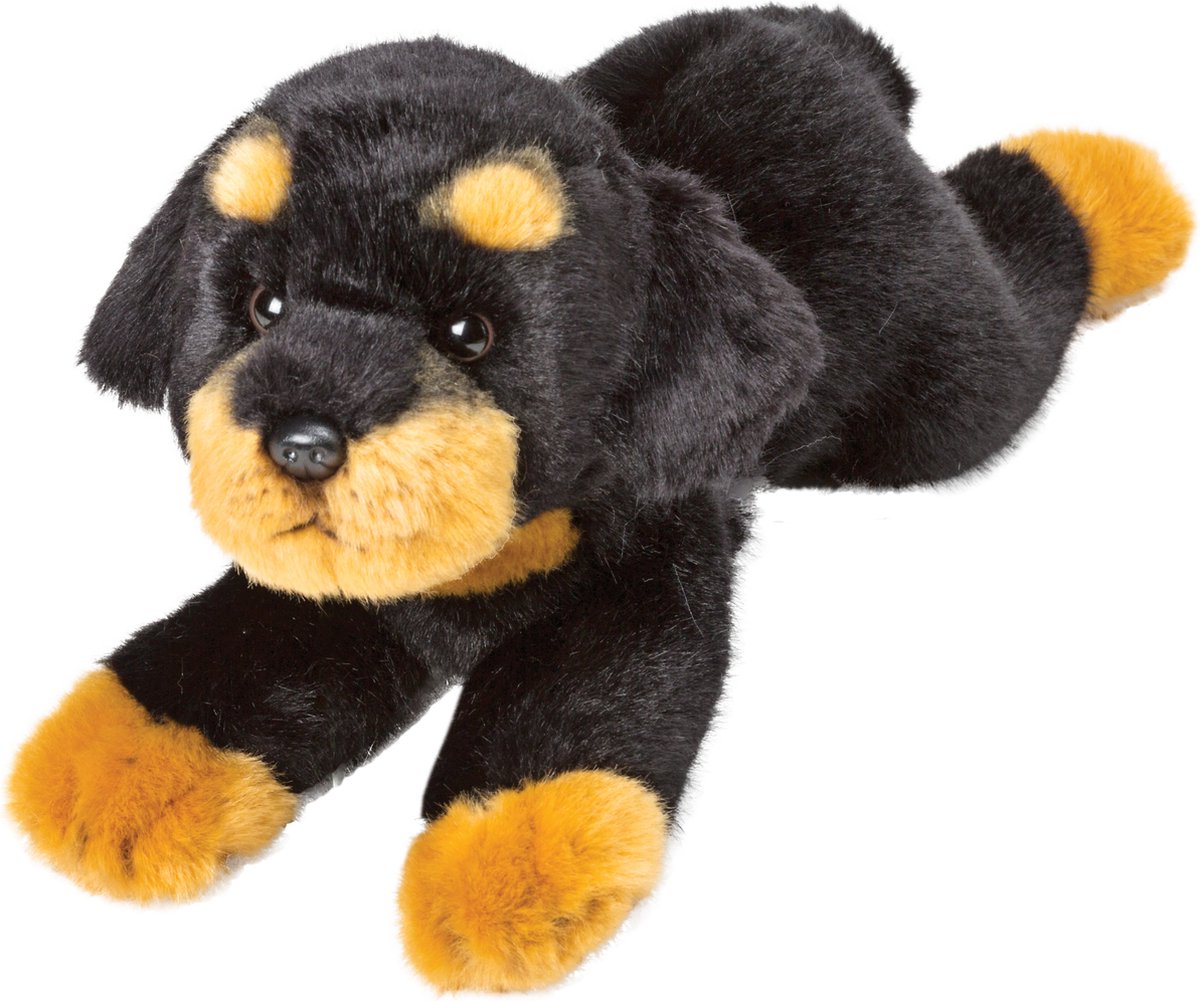 Suki knuffel Rottweiler hond - 30 cm - speelgoed knuffeldier - pluche