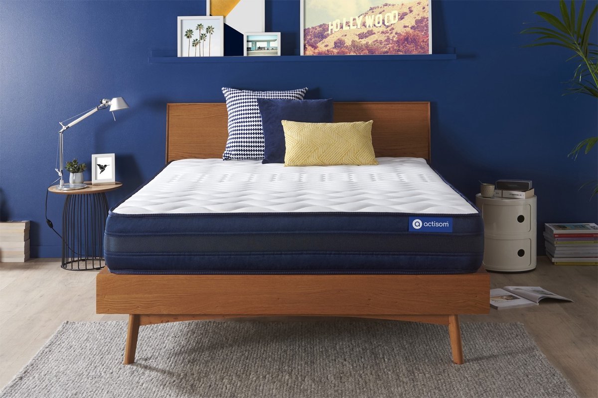 Actiflex tech matras 160x220cm , Pocketveren en traagschuim , Zeer stevig, 5 comfortzones