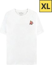 Pokémon Heren Tshirt -XL- Magikarp & Gyarados Wit