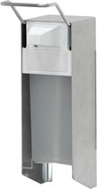 Dispenser voor zeep en desinfectie middel | Aluminium - 500 ml - Makkelijk navullen en reinigen | Wordt gebruikt in ziekenhuizen! | De Veiligheids-winkel.nl