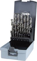 RUKO 214215RO HSS-G Metaal-spiraalboorset 25-delig DIN 338 Cilinderschacht 1 set(s)