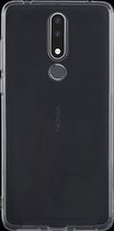 Mobigear Doorzichtig Hoesje geschikt voor Nokia 3.1 Plus Telefoonhoesje Flexibel TPU Extra Dun | Mobigear Ultra Thin Backcover | Doorzichtig Telefoonhoesje 3.1 Plus | 3.1 Plus Case | Back Cover - Transparant
